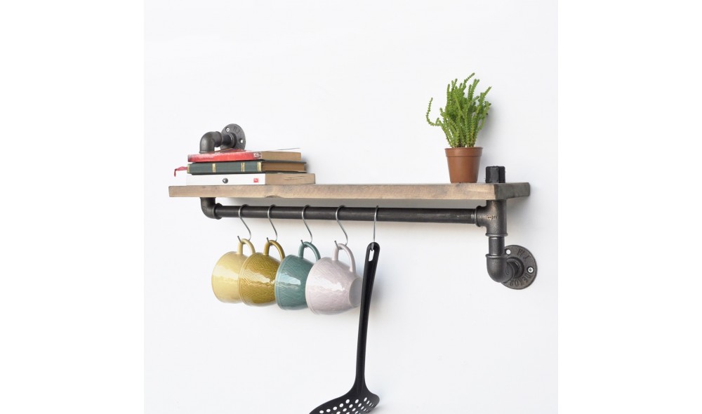 Raft pentru tevi, Boruraf008, NegruNuc, 60 x 35 x 14 cm