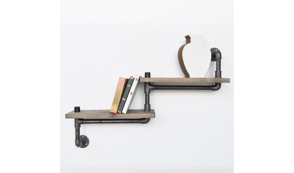 Raft pentru tevi, Boruraf012, NegruNuc, 75 x 35 x 14 cm