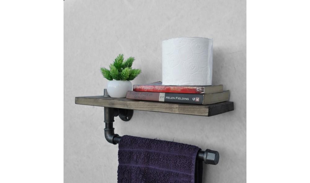 Raft pentru tevi, Boruraf035, NegruNuc, 40 x 16 x 14 cm