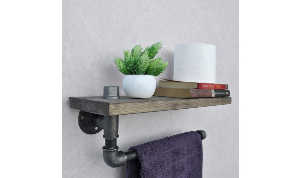 Raft pentru tevi, Boruraf035, NegruNuc, 40 x 16 x 14 cm