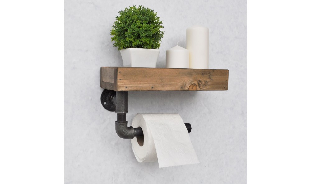 Raft pentru tevi, Boruraf117, NucNegru, 28 x 16 x 14 cm