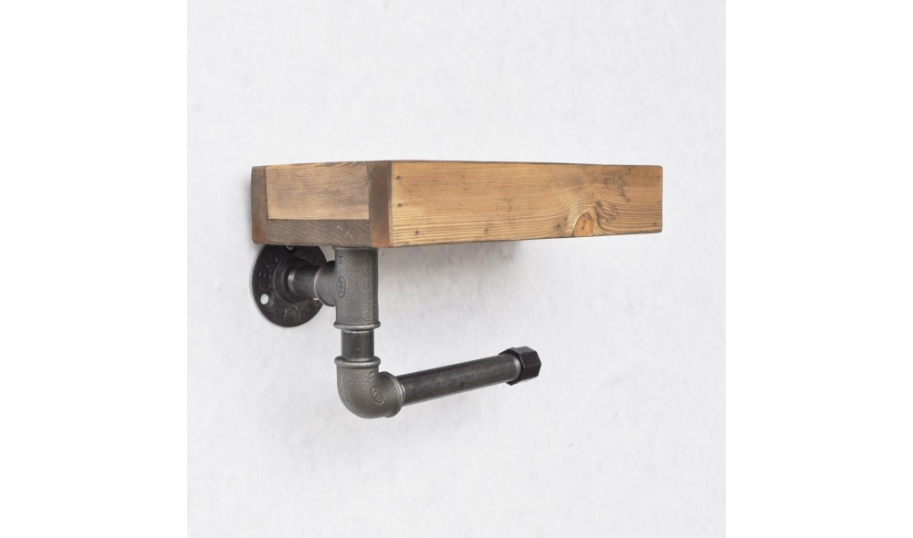 Raft pentru tevi, Boruraf117, NucNegru, 28 x 16 x 14 cm