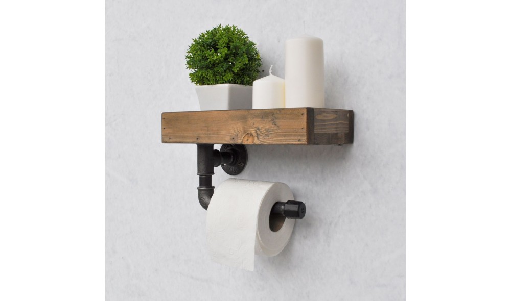 Raft pentru tevi, Boruraf117, NucNegru, 28 x 16 x 14 cm