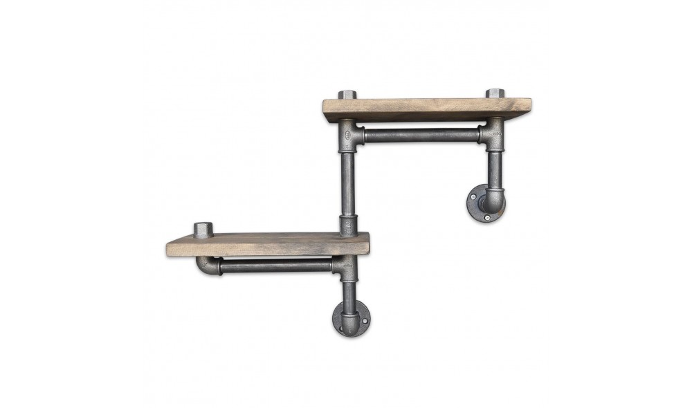 Raft pentru tevi, Boruraf041, NucNegru, 55 x 30 x 14 cm