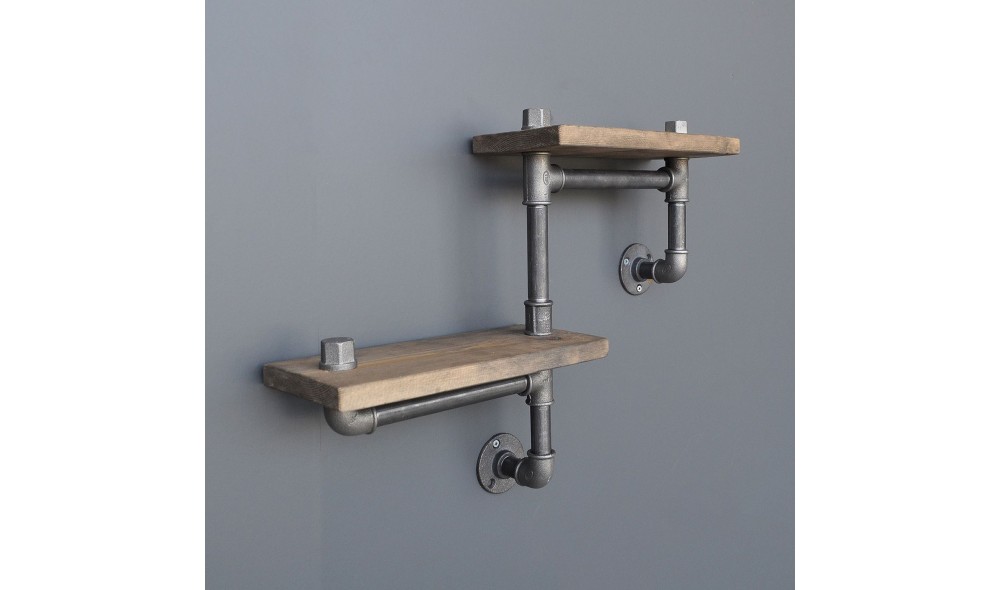 Raft pentru tevi, Boruraf041, NucNegru, 55 x 30 x 14 cm