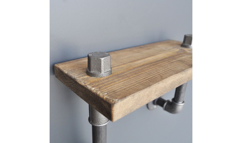 Raft pentru tevi, Boruraf041, NucNegru, 55 x 30 x 14 cm