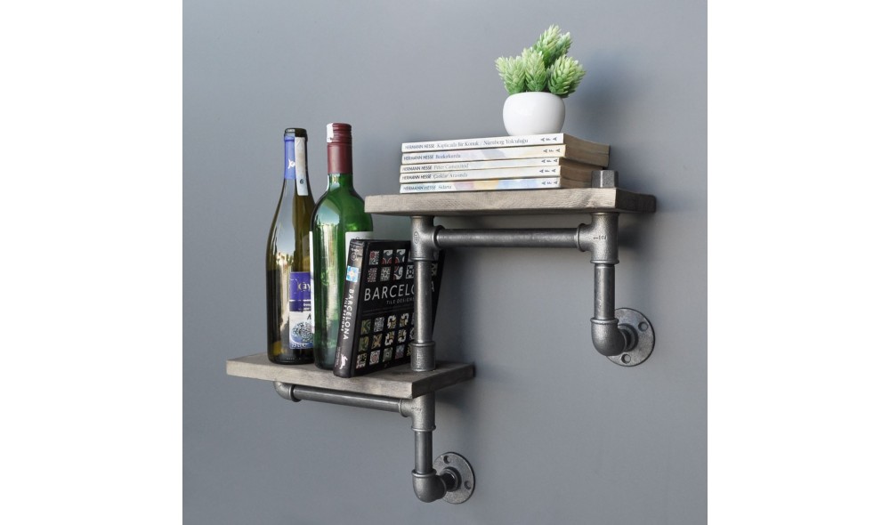 Raft pentru tevi, Boruraf041, NucNegru, 55 x 30 x 14 cm