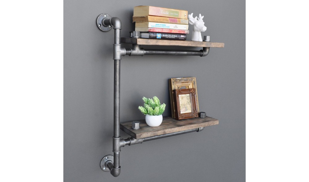 Raft pentru tevi, Boruraf076, NucNegru, 60 x 47 x 13 cm