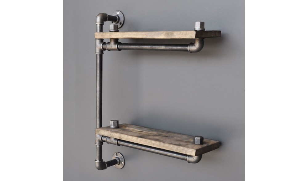 Raft pentru tevi, Boruraf076, NucNegru, 60 x 47 x 13 cm