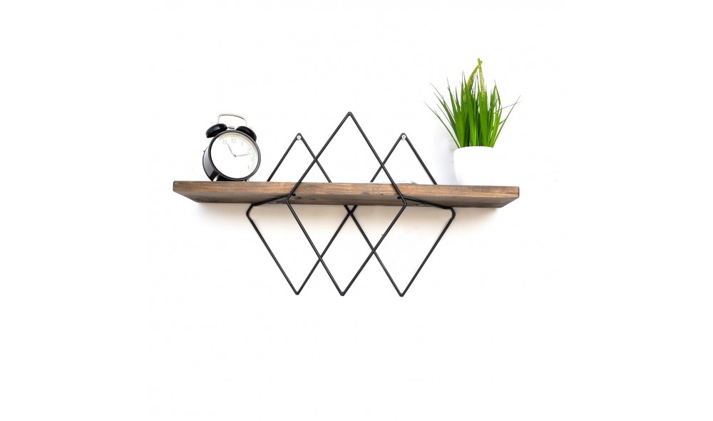 Raft decorativ de perete din lemn WR033