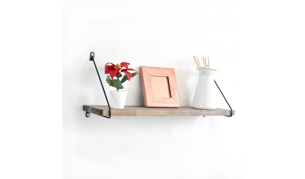 Raft decorativ de perete din lemn WR038