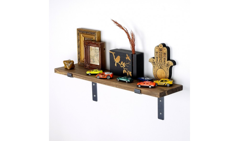 Raft decorativ de perete din lemn LAM002