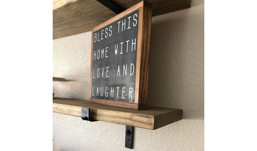 Raft de perete, Lam006, NegruNuc, 60 x 16 x 14 cm