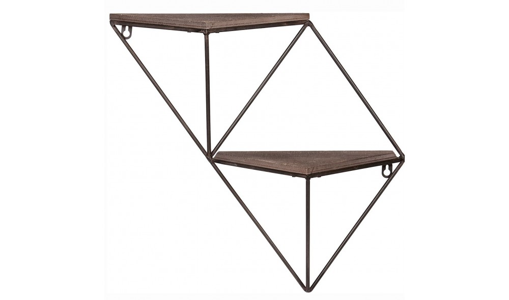 Raft decorativ de perete din lemn WR045