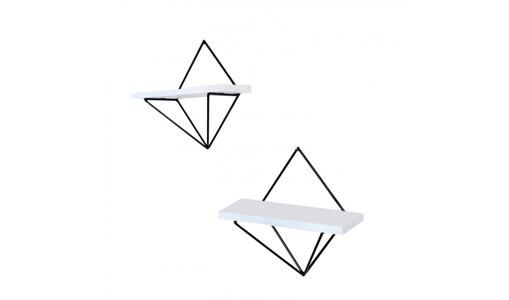 Raft de perete, Wr047, AlbNegru, 22 x 30 x 14 cm