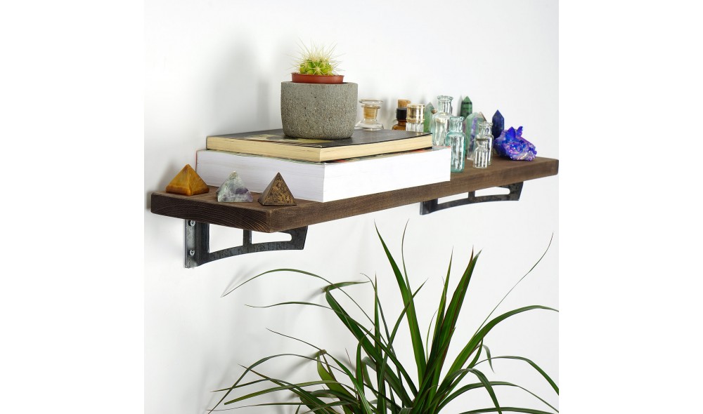 Raft decorativ de perete din lemn LAM019