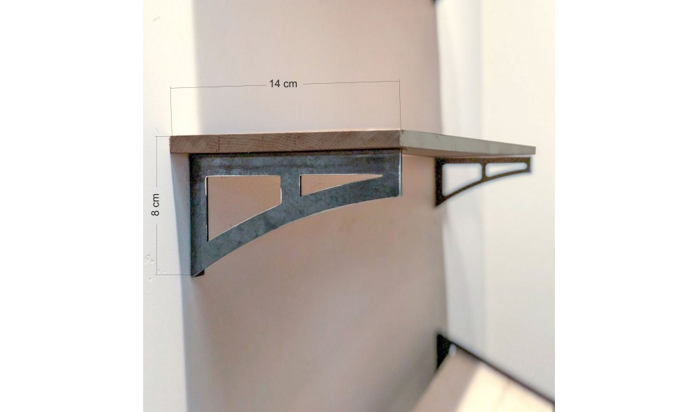 Raft decorativ de perete din lemn LAM019