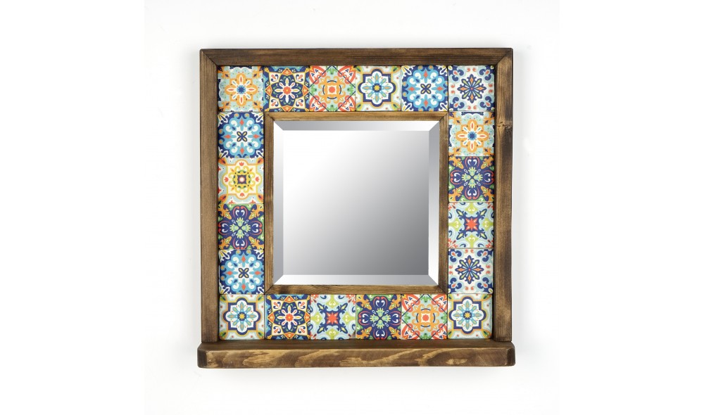 Oglinda, Sto016, Multicolor, 33 x 33 x 8 cm