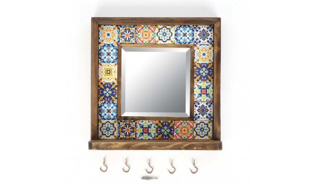 Oglinda, Sto016, Multicolor, 33 x 33 x 8 cm