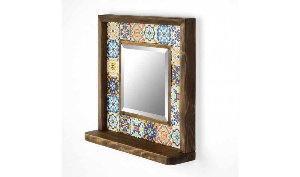 Oglinda, Sto016, Multicolor, 33 x 33 x 8 cm