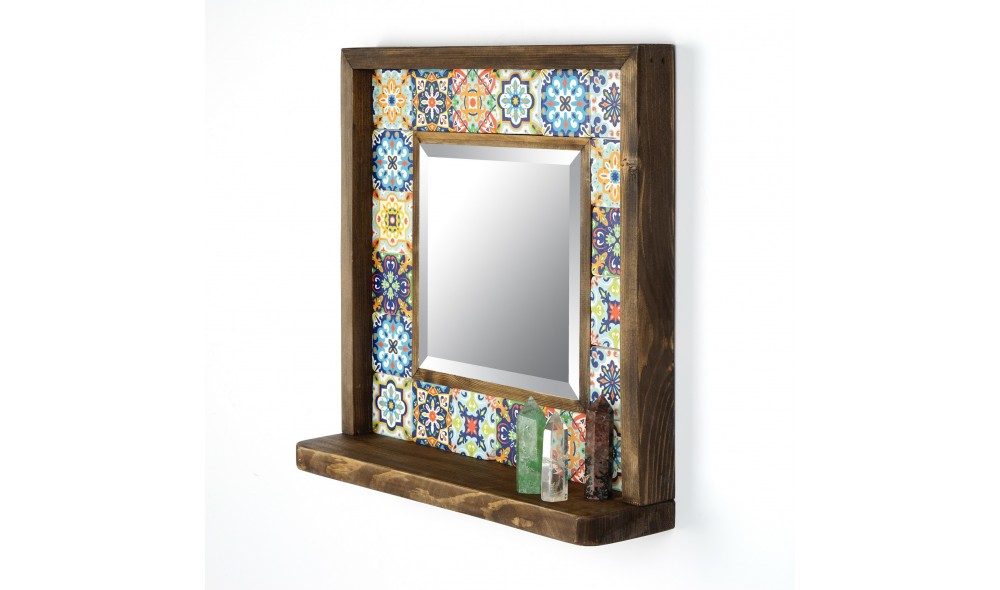 Oglinda, Sto016, Multicolor, 33 x 33 x 8 cm