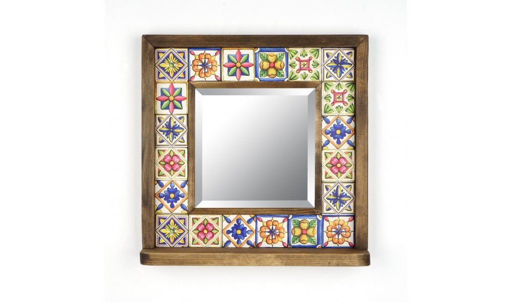 Oglinda, Sto023, Multicolor, 33 x 33 x 8 cm