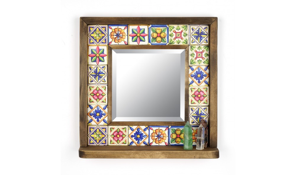 Oglinda, Sto023, Multicolor, 33 x 33 x 8 cm