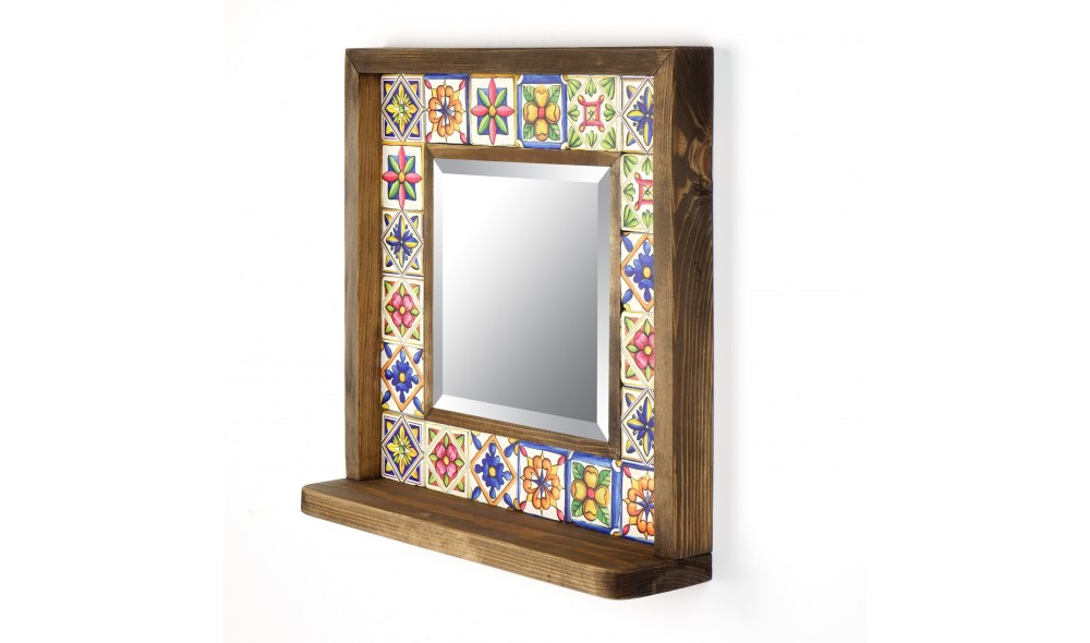 Oglinda, Sto023, Multicolor, 33 x 33 x 8 cm