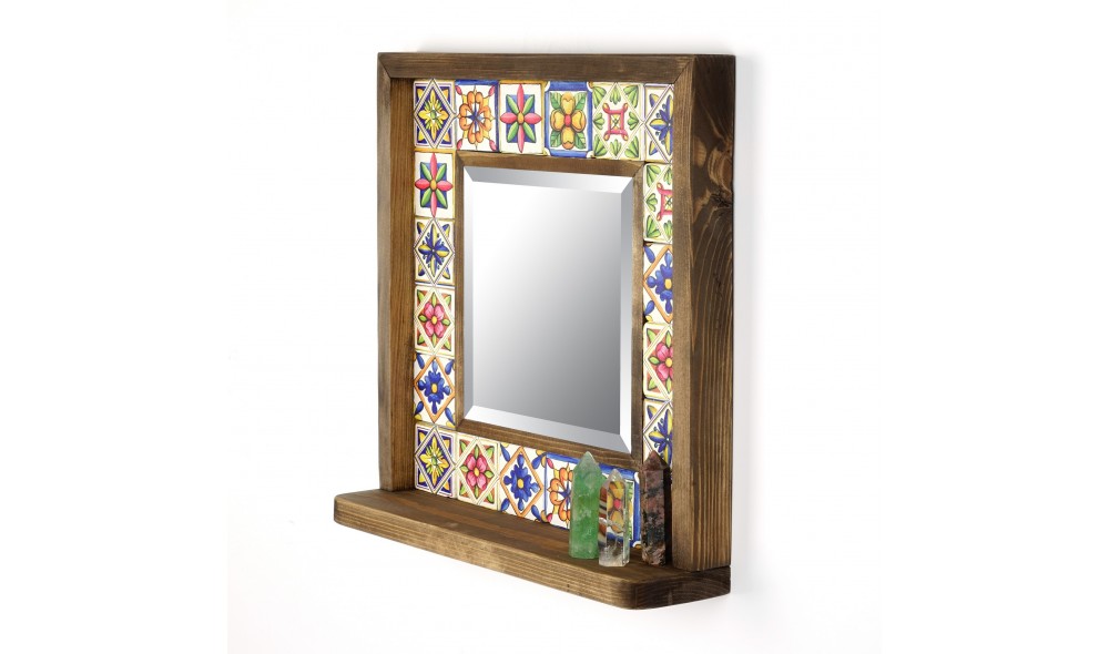 Oglinda, Sto023, Multicolor, 33 x 33 x 8 cm