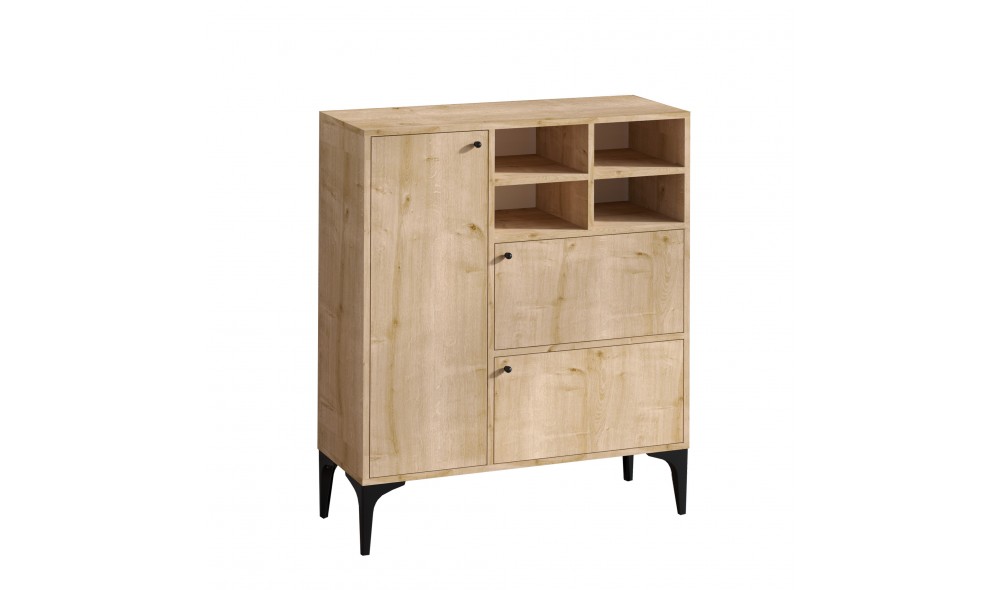 Consola, Ewa, Stejar safir, 100 x 125 x 35 cm