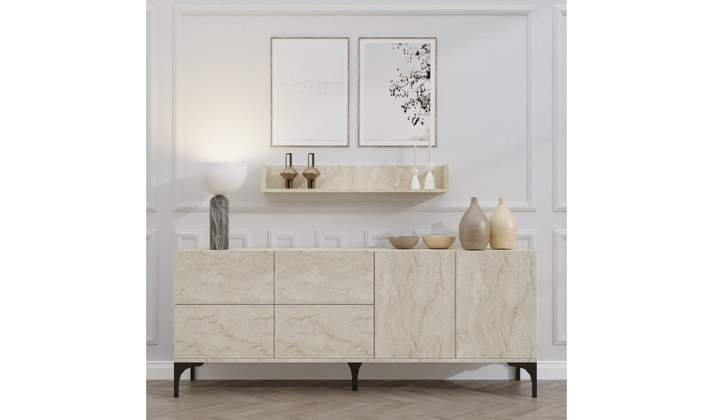 Consola, Stella, Travertin, 180 x 55 x 40 cm