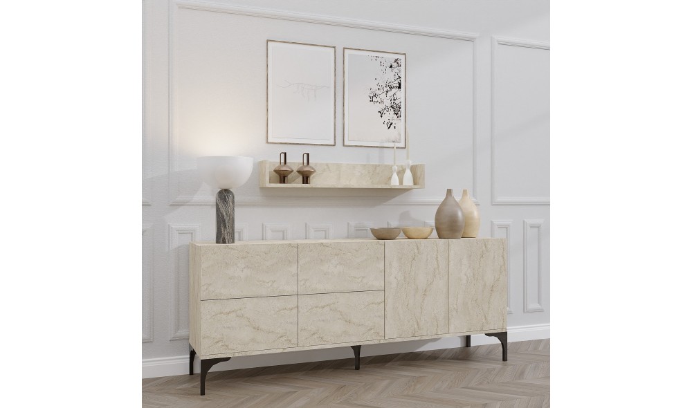 Consola, Stella, Travertin, 180 x 55 x 40 cm