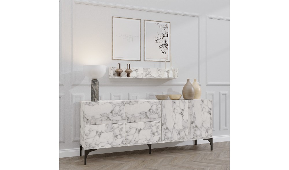 Consola, Stella, Marmura de Carrara, 180 x 55 x 40 cm