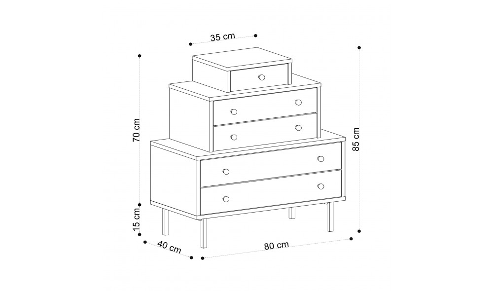 Dulap Tata 80 x 85 x 40 cm