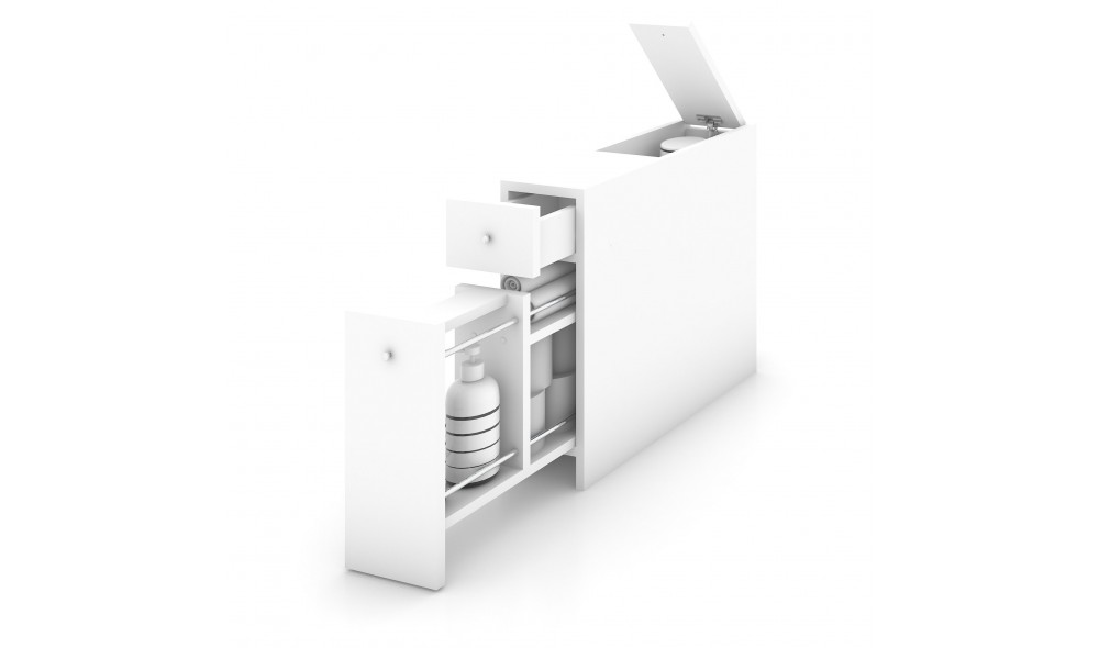 Dulap de baie, Smart, Alb, 20 x 55 x 60 cm