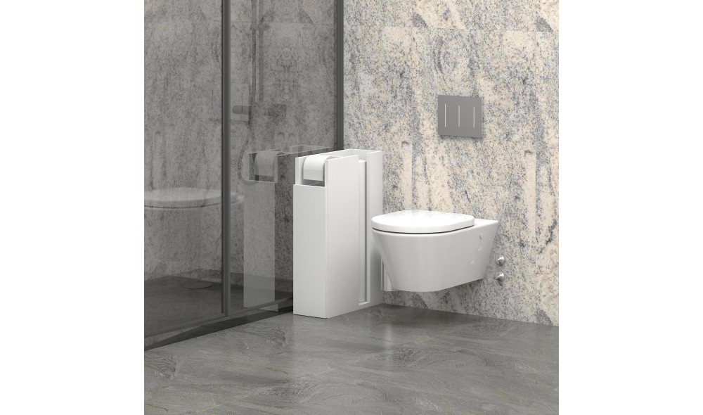 Dulap de baie, Paper, Alb, 42 x 66 x 17 cm