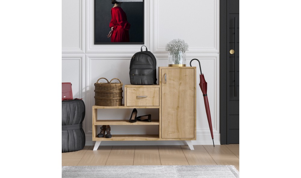 Pantofar, Retro, Stejar safir, 90 x 77 x 33 cm