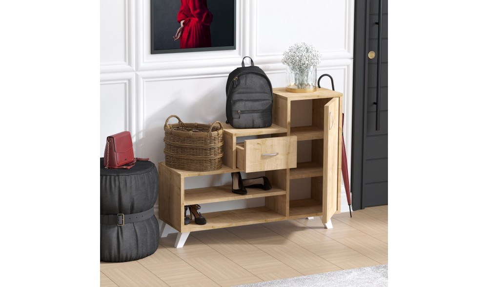 Pantofar, Retro, Stejar safir, 90 x 77 x 33 cm