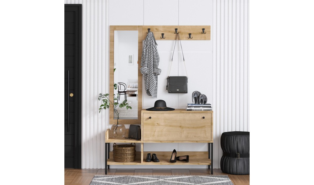 Pantofar, Nonso, Stejar safir, 120 x 70 x 35 cm