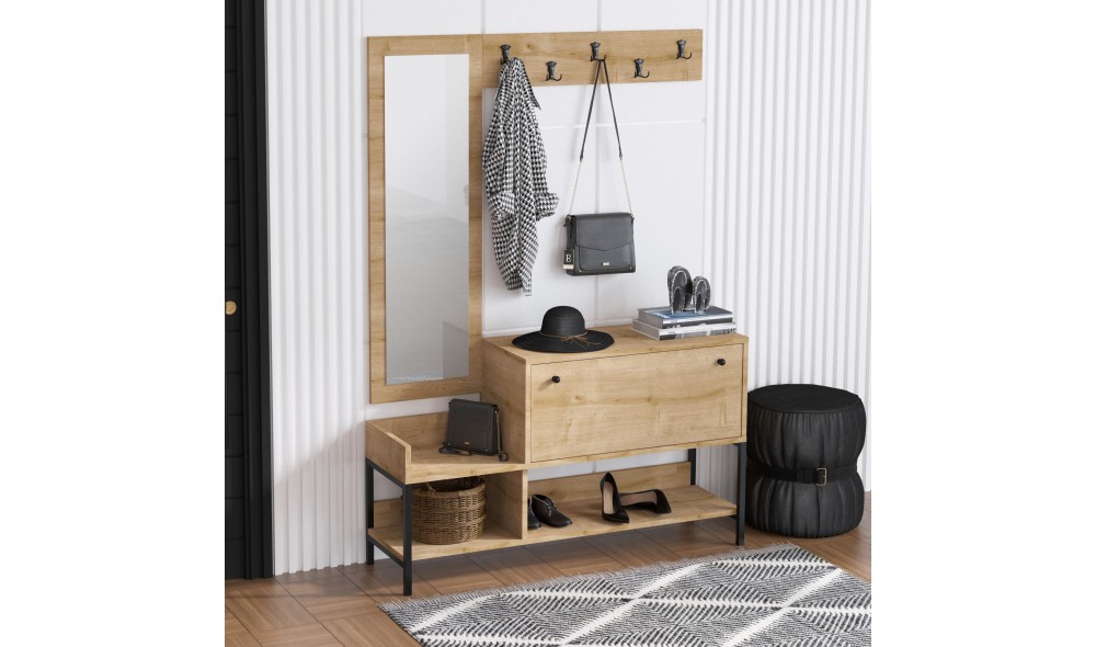 Pantofar, Nonso, Stejar safir, 120 x 70 x 35 cm