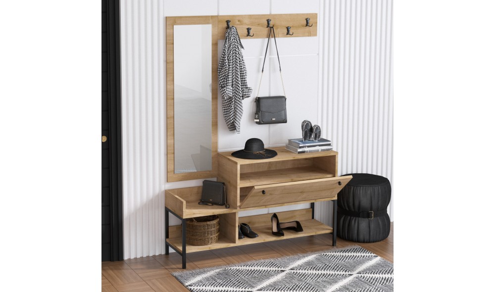 Pantofar, Nonso, Stejar safir, 120 x 70 x 35 cm