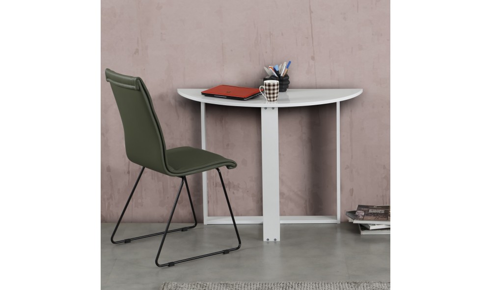 Birou de studiu, Middle, Alb, 106 x 77 x 45 cm