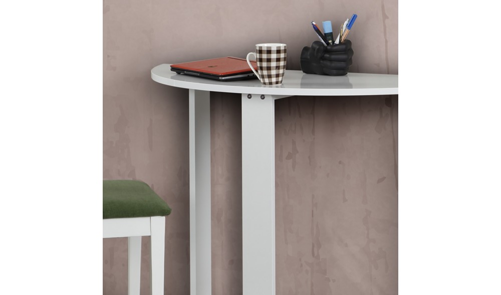 Birou de studiu, Middle, Alb, 106 x 77 x 45 cm