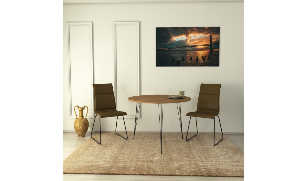 Masa, Sandalf, Stejar caucazian, 90 x 75 x 90 cm