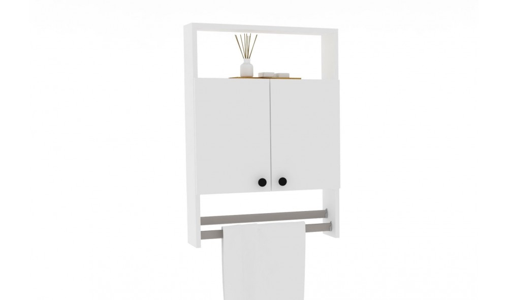 Dulap de baie, Ela, Alb, 60 x 87 x 15 cm