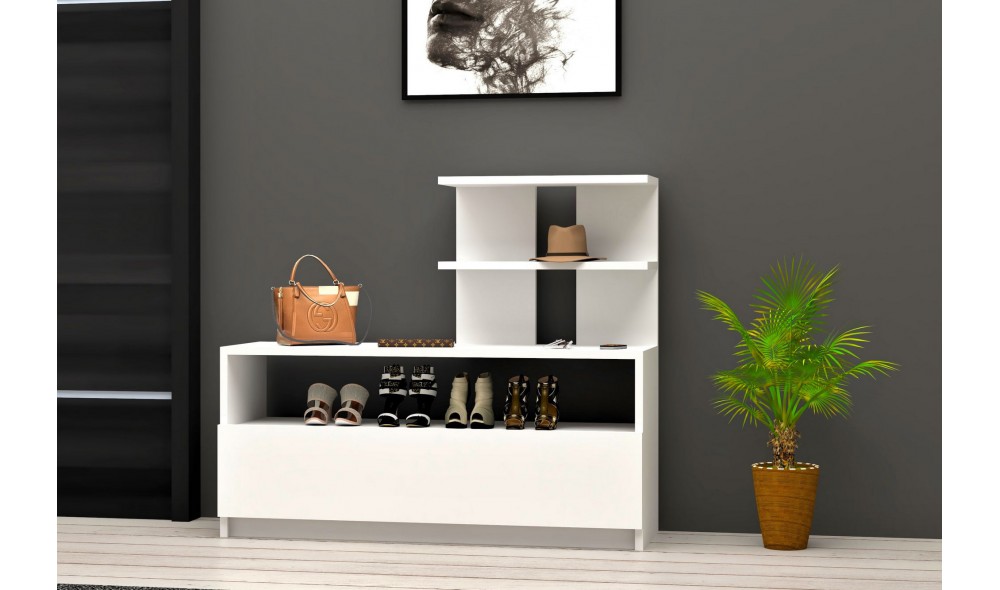 Pantofar, Airy, Alb, 100 x 85 x 30 cm