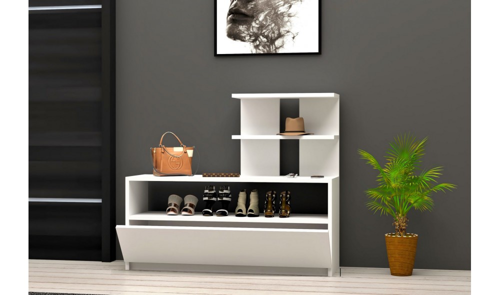 Pantofar, Airy, Alb, 100 x 85 x 30 cm