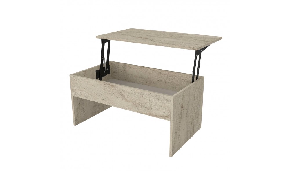 Masuta de cafea, Akilli, Travertin, 90 x 52 x 45 cm
