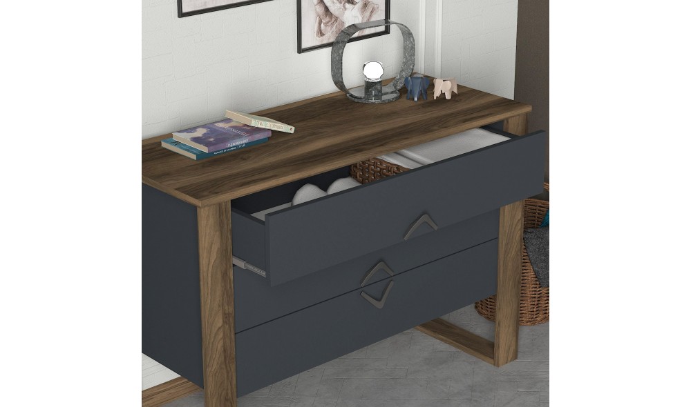 Comoda, Bumerang, NucAntracit, 110 x 76 x 45 cm