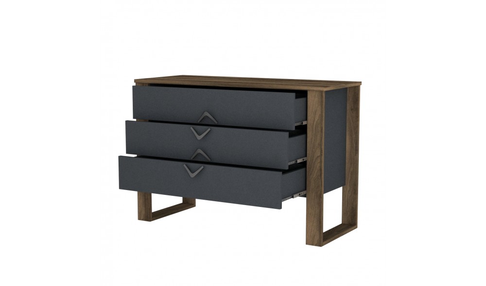 Comoda, Bumerang, NucAntracit, 110 x 76 x 45 cm